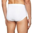 thumbnail image 2 of Men's FreshIQ Comfort Flex Waistband White Briefs, 7 Pack, 2 of 3