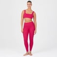 thumbnail image 3 of YITTY Active UltraLuxe High Waisted Leggings for Women, No Front Seam Tummy Control, Buttery Soft, Womens Yoga Pilates Gym, Raspberry Pink, 3X, 25", 3 of 6