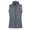 thumbnail image 2 of Women's Cutter & Buck  Gray Buffalo Bills Throwback Evoke Hybrid Eco Softshell Recycled Full-Zip Vest, 2 of 3