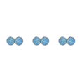 thumbnail image 4 of Pendientes de moda Minnieouse gotas para los oídos joyería fina azul Blanco, 4 of 6