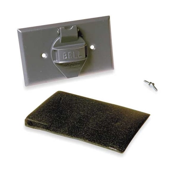 Bell Outdoor 1 -Gang Horizontal Weatherproof Cover, ,Aluminum 5152-0