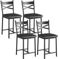 thumbnail image 1 of Bar Juego de Taburetes de 2/4 con Cojín de Asiento de 16 Pulgadas de Ancho, Respaldo y Reposapiés, Taburetes de Bar Modernos con Altura de Mostrador para Isla de Cocina, Sillas de Bar Tapizadas con Estructura de Metal de Asiento Grande para Barra de Desayuno, Comedor, 1 of 7