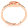 thumbnail image 3 of Cancer Zodiac Sign Diamond Ring In Solid 14k Rose Gold, 3 of 6