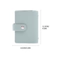 thumbnail image 3 of Mini Savings Binder, PU Leather Pocket Money Organizer, Bank Card & Credit Card Storage Rack, Compact Money Binder, Personalizable for Savings Challenges, Office & College Organizer, 3 of 4