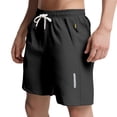 thumbnail image 3 of Men's Quick-Dry Tactical Shorts with Zippered Pockets - Casual Beach Shorts for Men, Ideal for Summer, Beach Parties, and Outdoor ActivitiesBlackL, 3 of 8