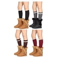 thumbnail image 3 of GILBIN'S Women's Fashion Long Boot Socks Stretchy Over Knee High Stockings with Lace Trim(Whtie Lace Trim), 3 of 4