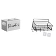 thumbnail image 1 of Organizador de control remoto para mesa, mesita de noche, sofá, oficina, con 2 ranuras para TV y almacenamiento de accesorios., 1 of 8