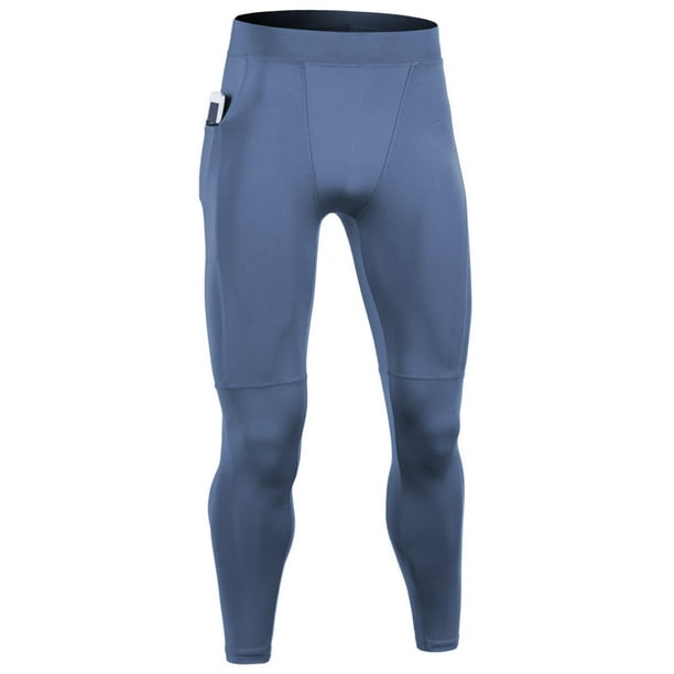 Pantalones de compresión para hombre - Pantalones cortos ajustados para correr y entrenar baloncesto - Poliéster elástico para hacer ejercicio