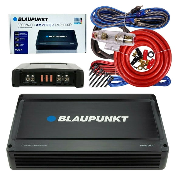 ADW Bundle AMP3000D 1 Channel Power Vehicle Audio Amplifier