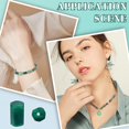 thumbnail image 5 of 2 Strands Natural Emerald Beads Strands 30-34pcs Natural Untreated Emerald Faceted Column Shape Beads Genuine Emerald Smooth Beads Precious Gemstone Beads colorful, 5 of 5