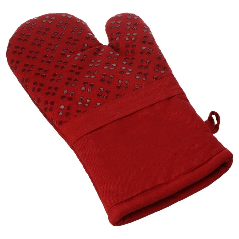 Master Cuisine Red Stripe Oven Mitt & Pot Holder Set