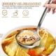 thumbnail image 5 of Cucharón separador de aceite Cucharón de sopa de acero inoxidable Cucharón de agua Cucharón de servir de mango largo Cucharón de salsa Cucharón con filtro de aceite, 5 of 8