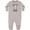 AC-Heather Grey, variant on Holy Cow I'm One Birthday Baby Fleece Romper