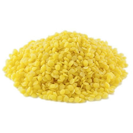 100% Pure Natural Yellow Beeswax Pastilles, Pellets by SaaQin® - 1lb Beeswax-Cosmetic and Pharmaceutical Grade - for Making Lip Balm, Cream, Hair Products, Candle, Hair Removal and Craft