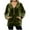 Army Green, variant on FAIWAD Hoodies for Women Velour Long Sleeve Half Zip Hooded Pullover with Pockets Casual Loose Velvet Sweatshirt