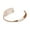 Rose Gold, variant on Metal Creative Fork Style Open Bracelet,Stainless Steel C Type Jewelry,Adjustable Fit for Versatile Wear, for Formal Events and Casual Outfits