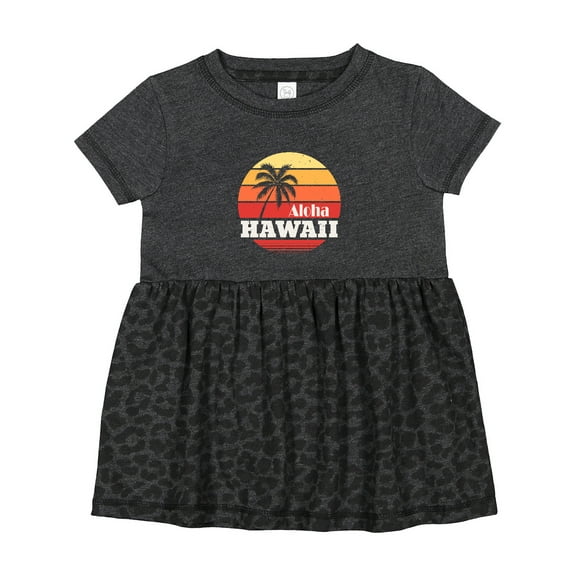 Inktastic Aloha Hawaii Vacation Retro Vintage Girls Baby Dress