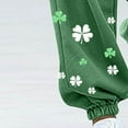 thumbnail image 4 of FRSASU St. Patrick's Day Womens Ankle Pants High Waist Soft Breathable Comfort Pants Trendy Comfy Trousers with Pockets Green, 4 of 5