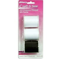 Allary All Purpose Thread 150yd 3/Pkg-Assorted Colors