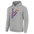 thumbnail image 2 of Unisex Starter Heather Gray Minnesota Vikings Color Scratch Fleece Pullover Hoodie, 2 of 3