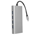thumbnail image 1 of USB C Dock, HD Multimedia Interface High Resolution RJ45 Ethernet 3.5mm Sound Port Fast Charging Card Reader Multiport Adapter USB 3.0  for Office, 1 of 8