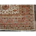 thumbnail image 6 of Ahmedani Linen Jhoomar Mehrab Floral Vase Guldasta Hand Knotted Adult Indoor Home Living Room or Bedroom Rug Wool Silk Carpet (8 x 5)', 6 of 9