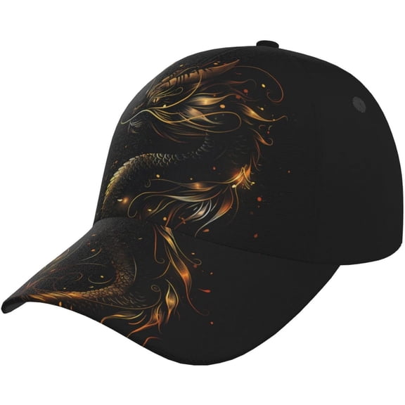 Baseball Cap Dragon Hat For Men Women, Fashion Adjustable Chinese Dragon Baseball Hat Casual Trucker Hats Unisex