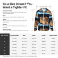 thumbnail image 6 of Goofa Ocean Scene with Noah's Ark Printed Women's UPF 50+ Sun Protection Hoodie Jacket Lightweight Long Sleeve Sun Shirt for Women with Pocket Hiking Outdoor-, 6 of 9