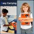 thumbnail image 4 of Kids Cases for iPad mini 6th Gen 8.3" 2021 Case, for iPad mini 7th Gen (A17 Pro) 2024 Case with Sturdy Kickstands, Heavy Duty Shockproof case for Kids Children Boys Girls, Orange+Black, 4 of 7