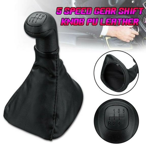 5 Speed Car Gear Shift Knob Gaiter Boot FOR Mercedes-Benz VITO W638 1996-2000 Black Shift Gear Knobs Leather Boot