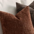 thumbnail image 3 of THOPBPRK Textured Throw Pillow Covers Thick Chenille Decorative Pillows Terracotta 18x18 Inch Set of 2 Modern Boho Farmhouse Home Decor Neutral Cushion Covers for Couch Sofa Living Room Bedroom, 3 of 7