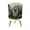 Color 2, variant on Small Trash Can with Lid Green Pine Tree Forest White Woodland 1.8 Gallon Dog Proof Trash Can Round Garbage Can Waste Bin Wastebasket for Bathroom Bedroom Living Room