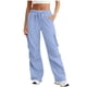 thumbnail image 1 of Mujeres Casual Cordón Color Sólido Elástico Cintura Multi-Bolsillo Pantalones de Sudar, 1 of 7