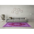 thumbnail image 3 of Ahgly Company Indoor Rectangle Medallion Purple Traditional Area Rugs, 7' x 9', 3 of 4