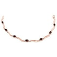 thumbnail image 5 of Galaxy Gold 2.01 Carat 14k Solid Rose Gold Tennis Bracelet Diamond Garnet, 5 of 6