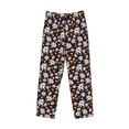 thumbnail image 6 of Uemuo Daisies Flowers Pattern Men's Wide Leg Palazzo Lounge Pants with Pockets Light Weight Loose Comfy Casual Pajama Pants-Large, 6 of 9