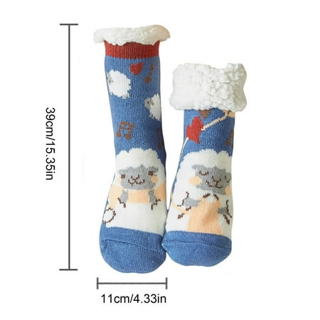 

Younar Women Warm Home Socks Knitted Non-Slip Sock Lined Winter Warm Sock Breathable Cozy Lovely Used as Comfort Socks Novelty Socks Wool Lining Socks Sleeping Socks efficiently