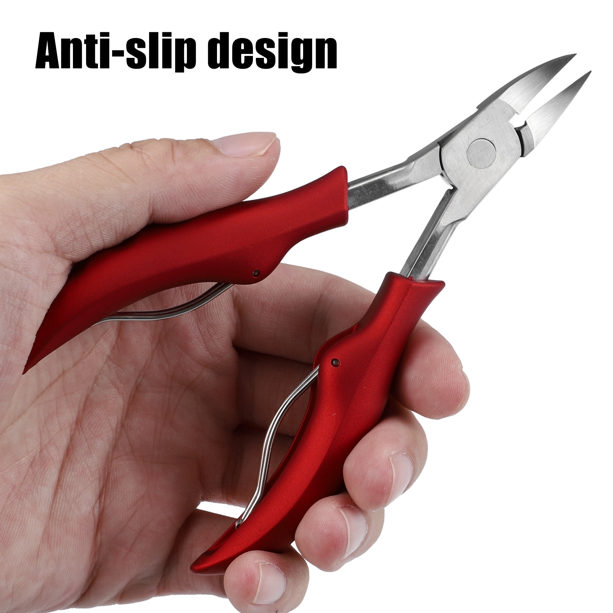 Unique Bargains Toe Nail Clippers Professional Nail Clippers Kit for Travel or Home Red