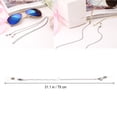 thumbnail image 2 of HINTRMENT Rentrée des Classes 1Pcs Chaîne de Lunettes Sangle de Rétention de Lunettes en Acier Inoxydable Réglable pour Usage Quotidien, 2 of 8