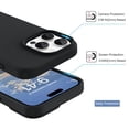 thumbnail image 4 of Funda DOMAVER para iPhone 16 Pro Max de 6.9 pulgadas, silicona líquida, negra, 4 of 8