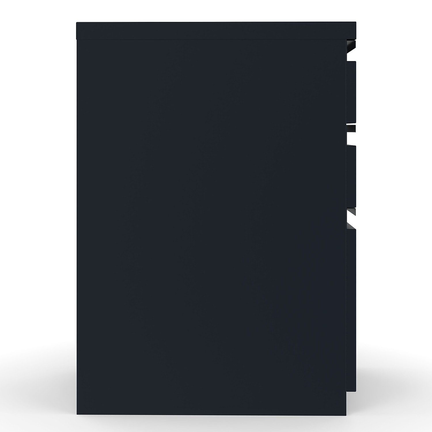 Staples 3-Drawer Vertical File Cabinet Locking Letter Black 19.88"D 375802