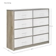 thumbnail image 5 of Comoda Cajonera Houzer 8 Cajones Tela Estructura Acero MDF, 5 of 5