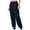 Navy, variant on Wide Leg Sweatpants For Women Solid Color Sports Loose Casual Oversize Navy Joggers Pants S-2XL