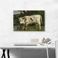 thumbnail image 2 of ARTCANVAS The White Veal Canvas Art Print by Gustave Courbet - Size: 26" x 18" (0.75" Deep), 2 of 9