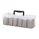 thumbnail image 1 of capacity collectible card storage box, transparent, multifunctional acrylic for card lovers, black, 1piece set, 1 of 5