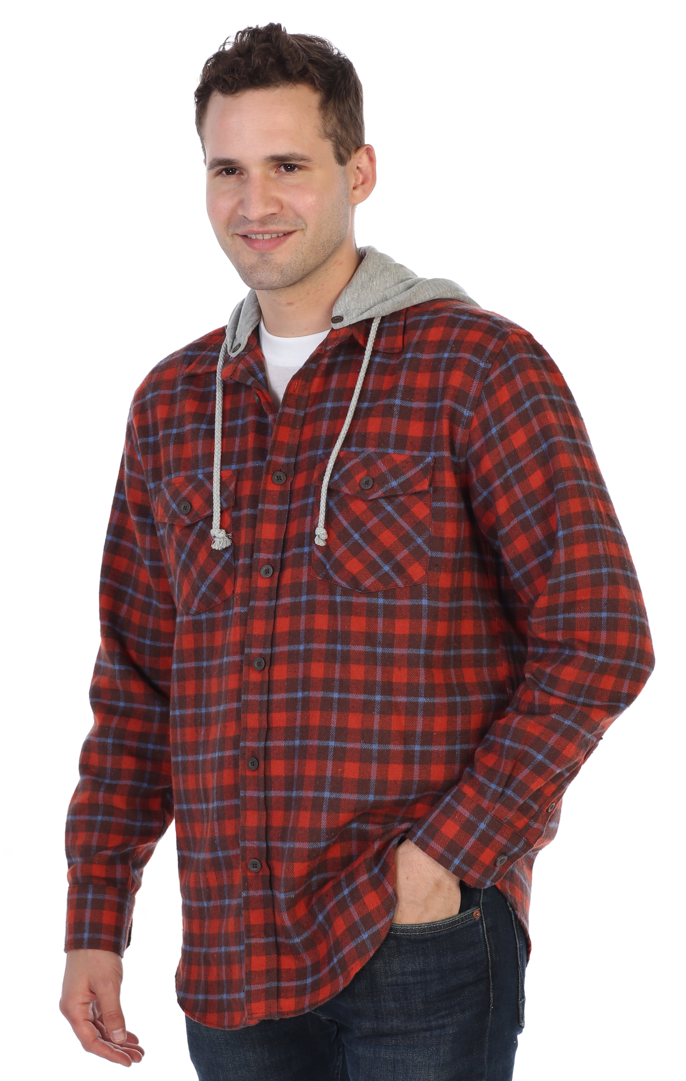 mens checkered hoodie