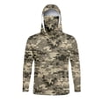thumbnail image 4 of Havenx Upf 50+ Sun Protection Hooded Shirt for Men Camo Long Sleeve Shirts with Mask Hooded Uv Upf 50+ Rash Guard Sun Protection Casual Summer Lightweight Athletic Workout Blouses,Beige 2XL, 4 of 5