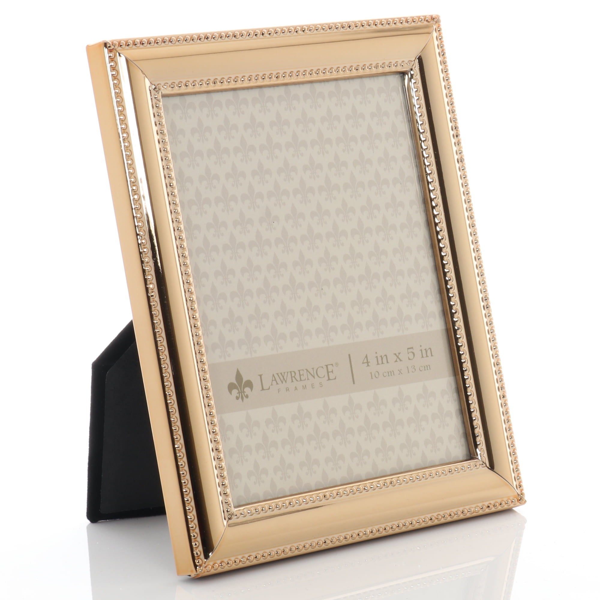 Classic Double Beaded Picture Frame 4x5 Gold