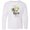 AA-White, variant on Inktastic He is Risen Cross with Script and Flowers Long Sleeve Youth T-Shirt