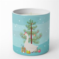 Carolines Treasures BB9259CDL 3.75 x 3.25 in. Unisex Embden Goose Christmas 10 oz Decorative Soy Candle, Teal